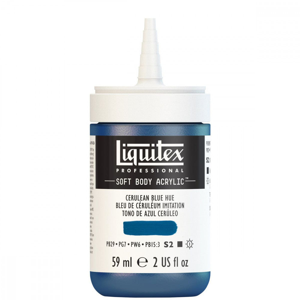 Tinta Acrílica Liquitex Soft Body 59ml S2 470 Cerulean Blue Hue