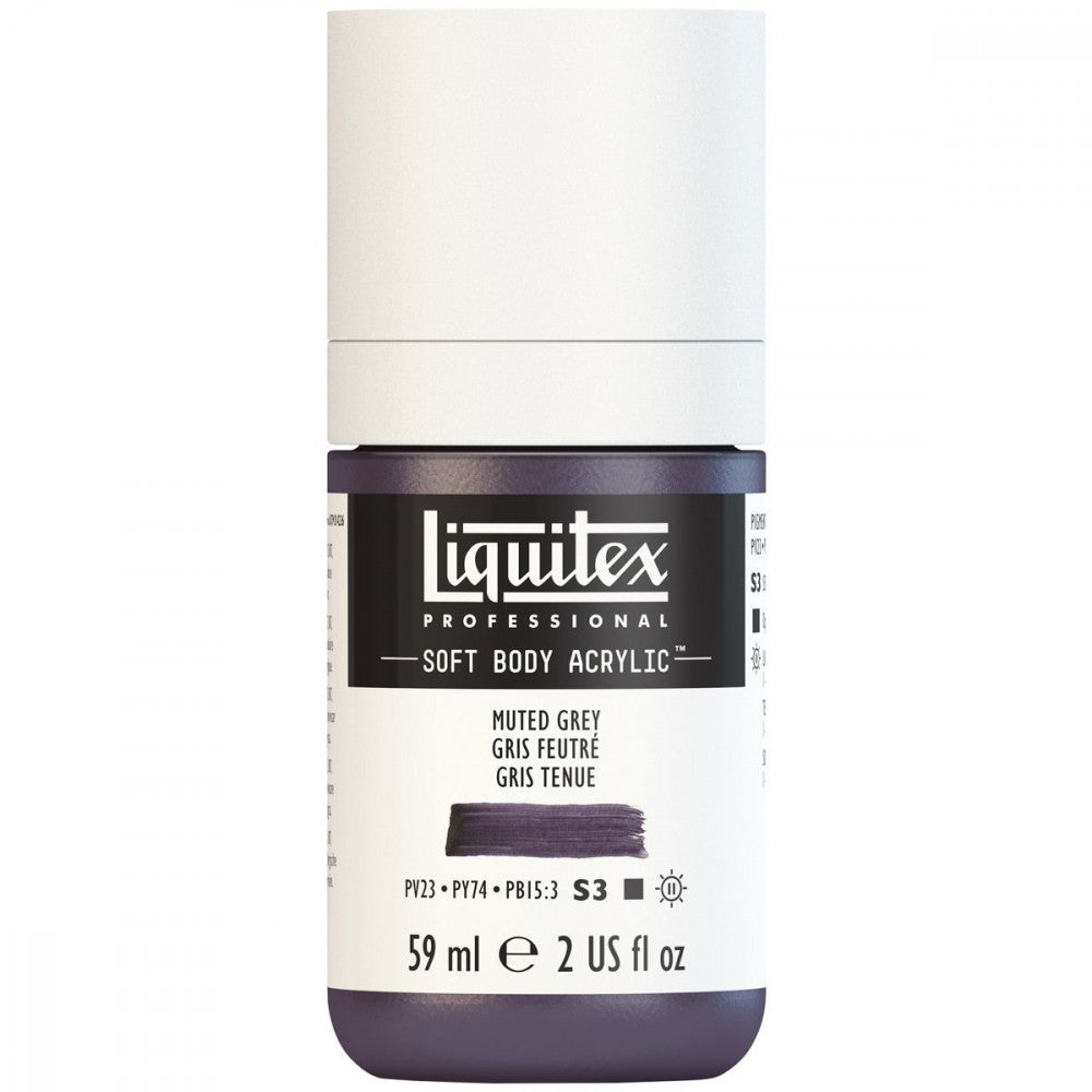 Tinta Acrílica Liquitex Soft Body 59ml S3 505 Muted Grey