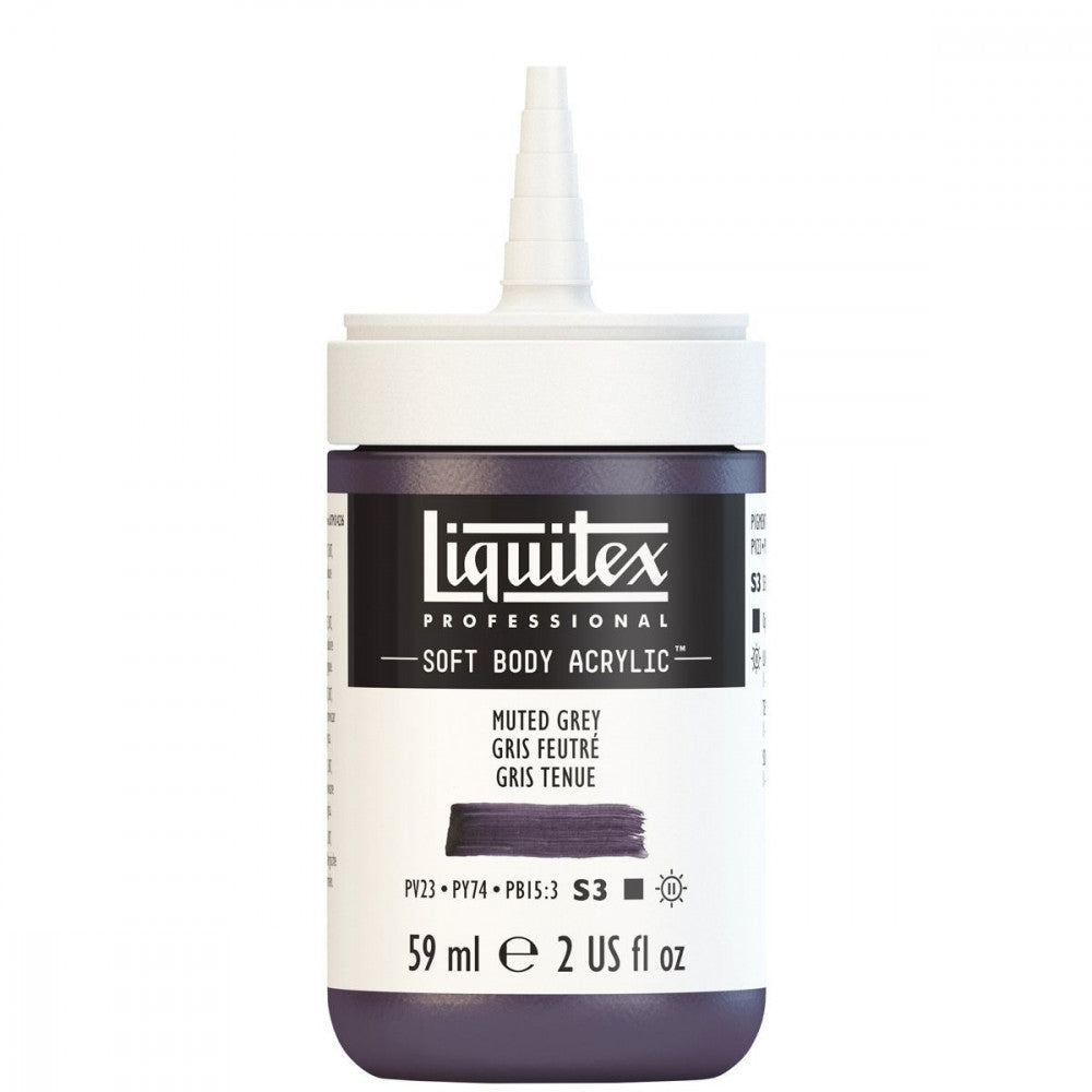 Tinta Acrílica Liquitex Soft Body 59ml S3 505 Muted Grey