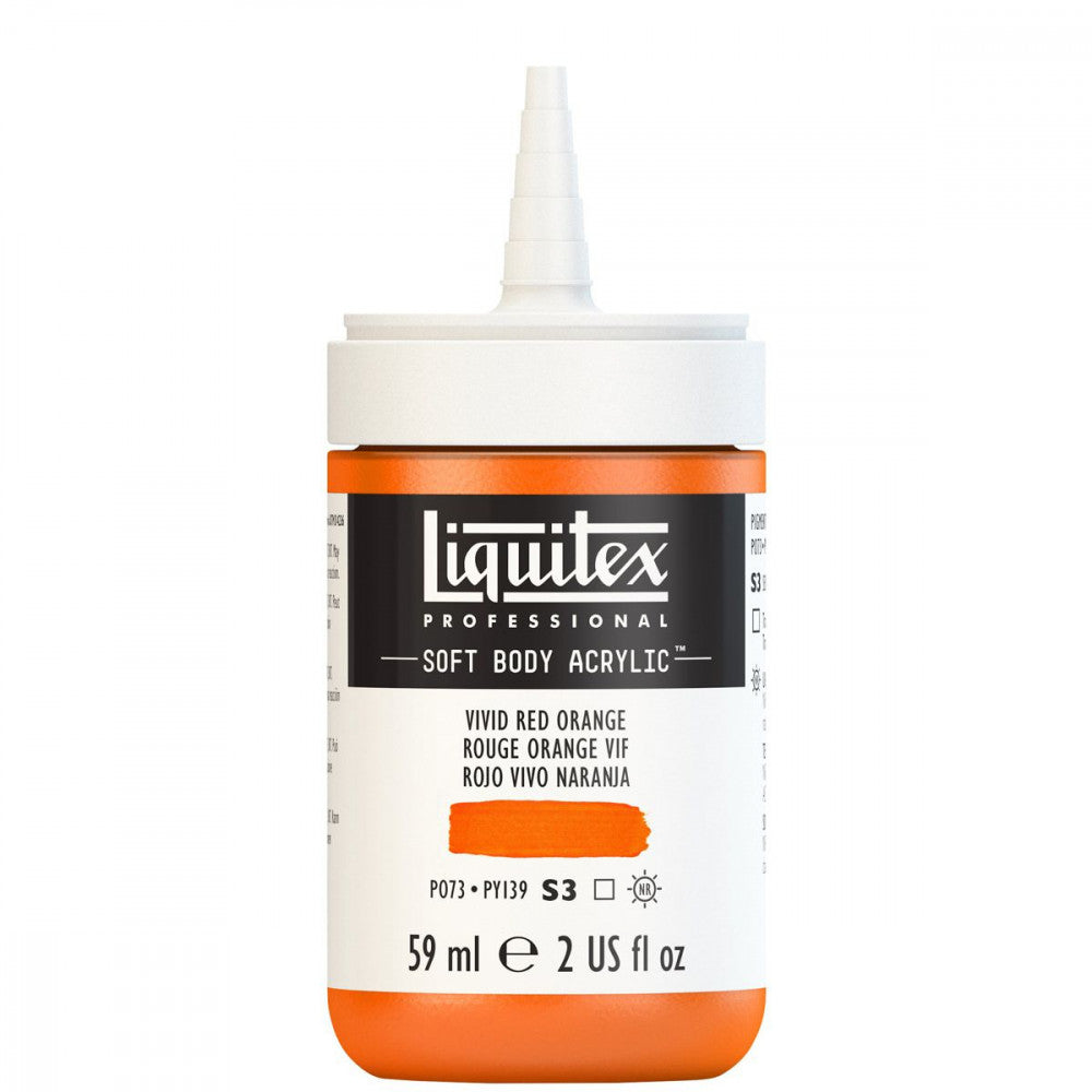 Tinta Acrílica Liquitex Soft Body 59ml S3 620 Vivid Red Orange