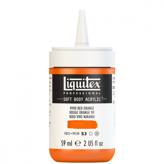 Tinta Acrílica Liquitex Soft Body 59ml S3 620 Vivid Red Orange