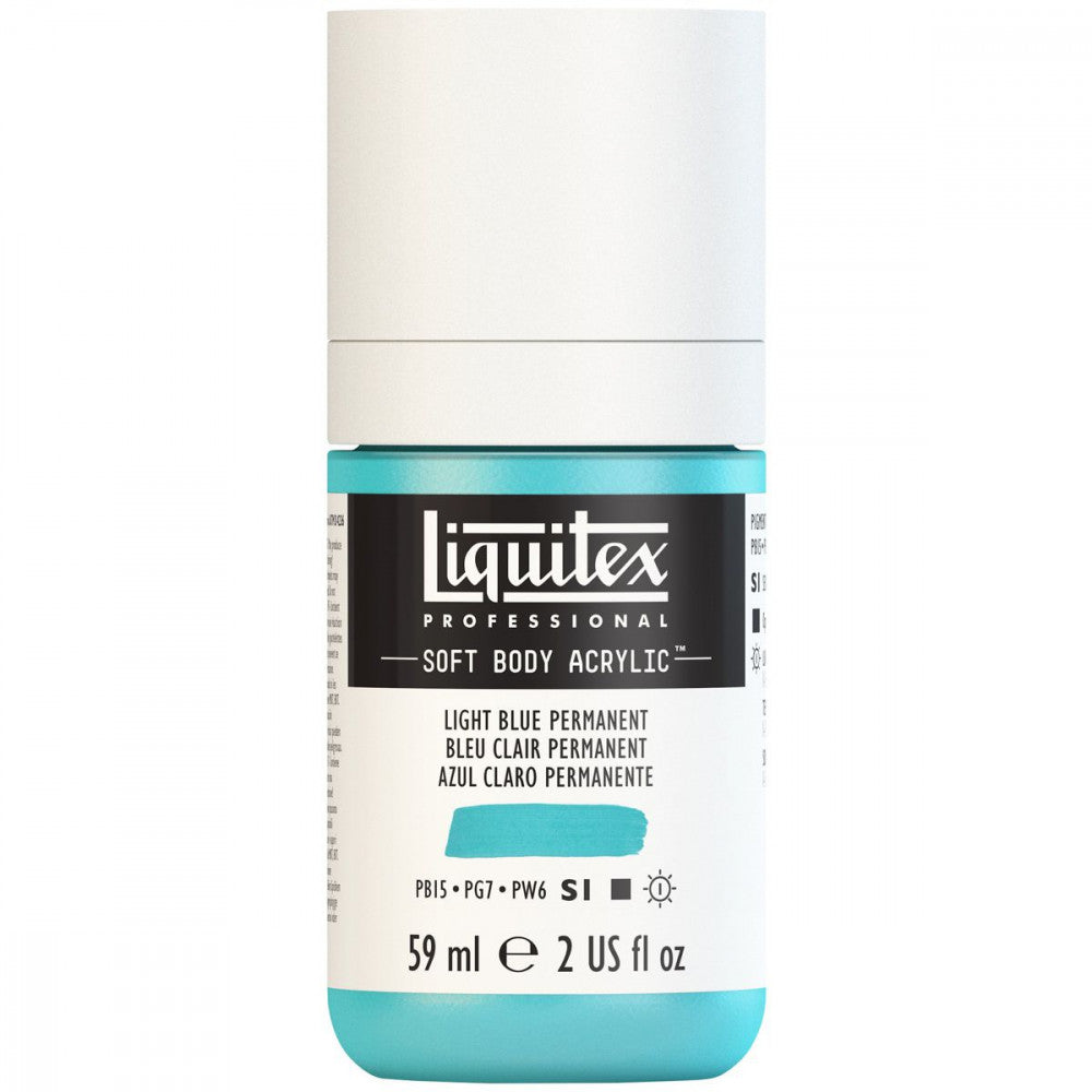 Tinta Acrílica Liquitex Soft Body 59ml S1 770 Light Blue Permanent