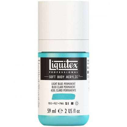 Tinta Acrílica Liquitex Soft Body 59ml S1 770 Light Blue Permanent