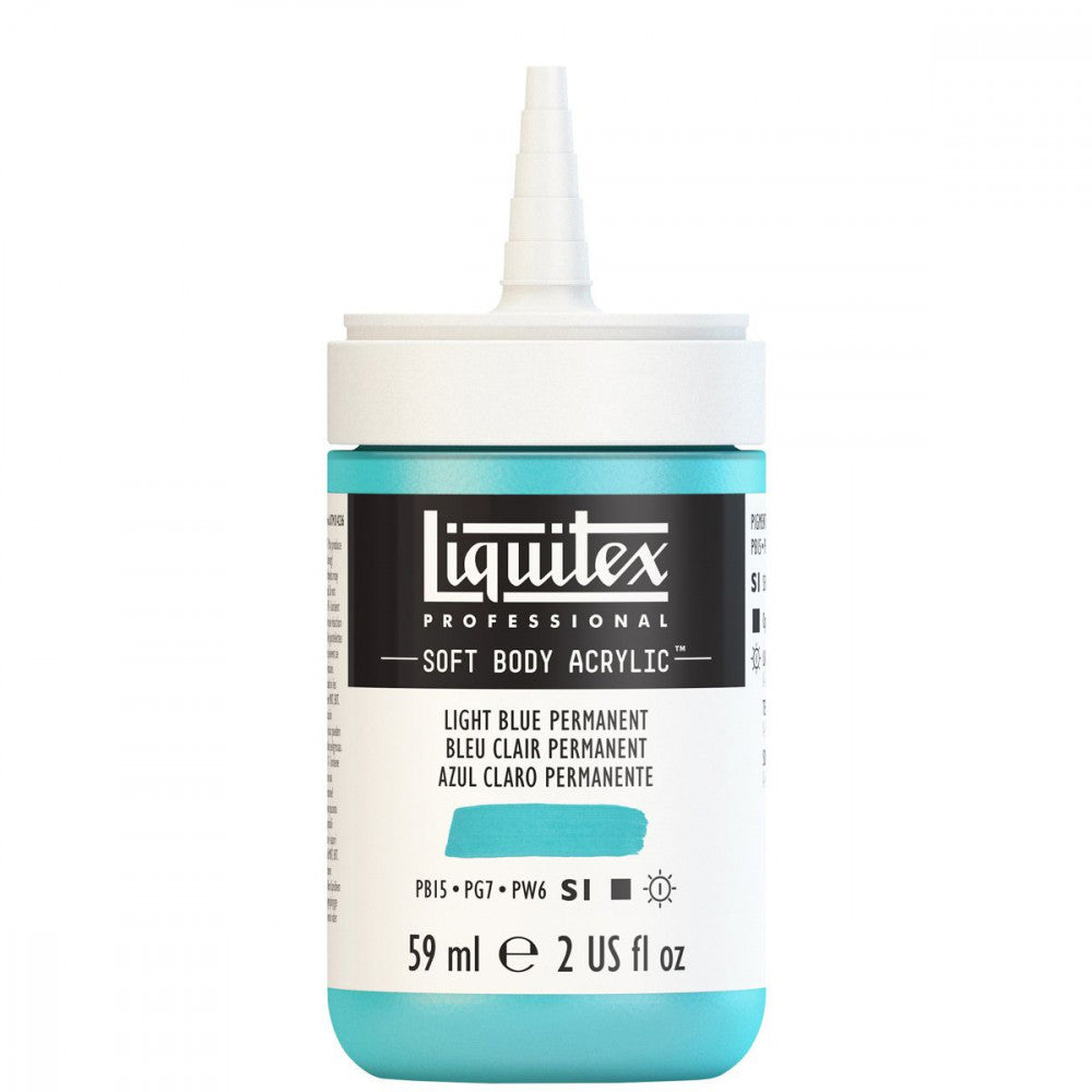 Tinta Acrílica Liquitex Soft Body 59ml S1 770 Light Blue Permanent