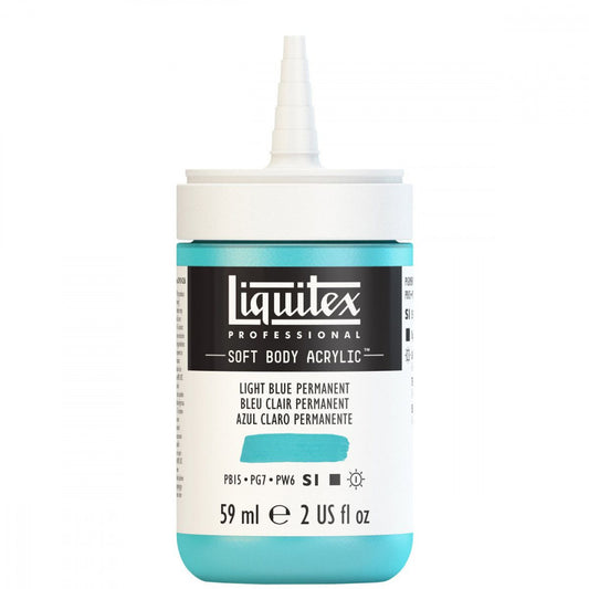 Tinta Acrílica Liquitex Soft Body 59ml S1 770 Light Blue Permanent