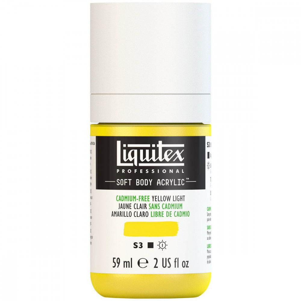 Tinta Acrílica Liquitex Soft Body 59ml S3 889 Cadmium Free Yellow Light
