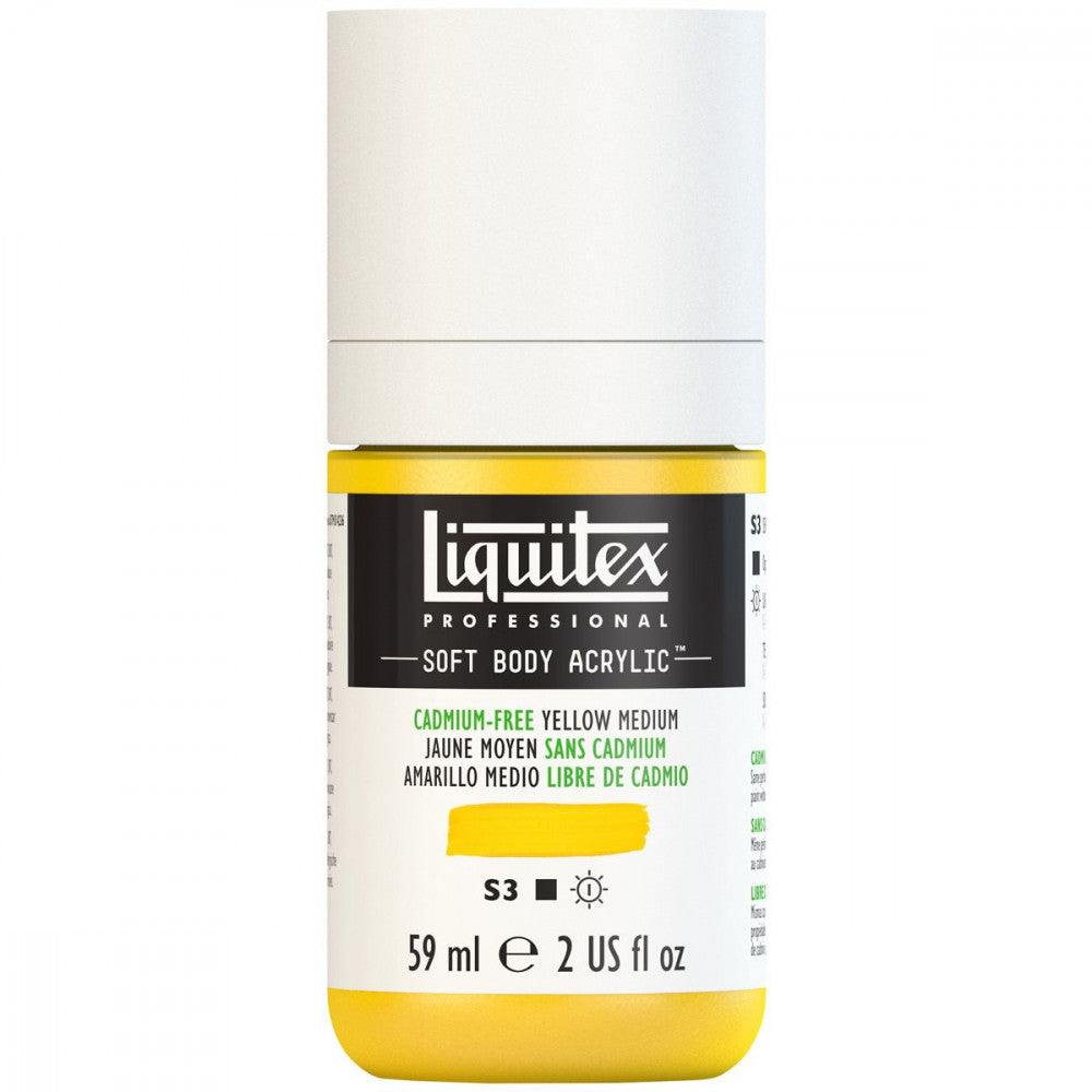 Tinta Acrílica Liquitex Soft Body 59ml S3 890 Cadmium Free Yellow Med