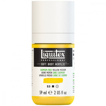 Tinta Acrílica Liquitex Soft Body 59ml S3 890 Cadmium Free Yellow Med
