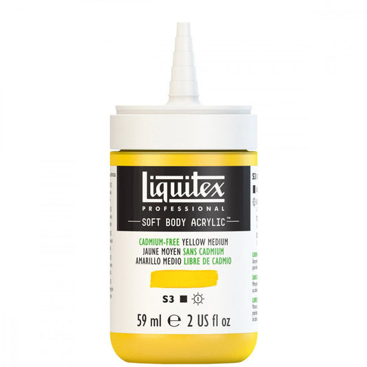 Tinta Acrílica Liquitex Soft Body 59ml S3 890 Cadmium Free Yellow Med
