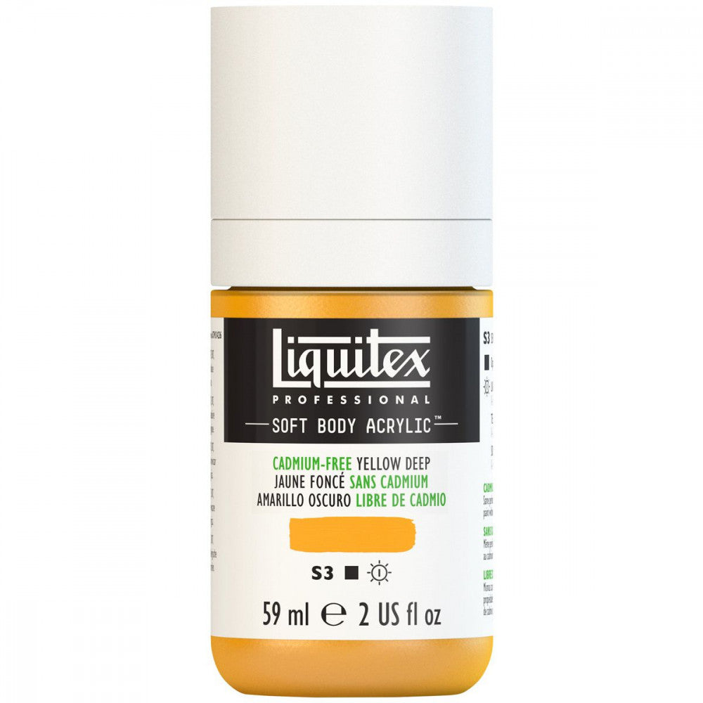 Tinta Acrílica Liquitex Soft Body 59ml S3 891 Cadmium Free Yellow Deep