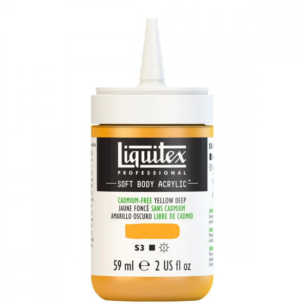 Tinta Acrílica Liquitex Soft Body 59ml S3 891 Cadmium Free Yellow Deep