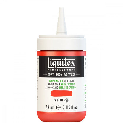 Tinta Acrílica Liquitex Soft Body 59ml S5 893 Cadmium Free Red Light