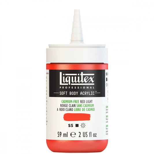 Tinta Acrílica Liquitex Soft Body 59ml S5 893 Cadmium Free Red Light