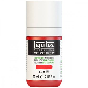 Tinta Acrílica Liquitex Soft Body 59ml S5 894 Cadmium Free Red Med