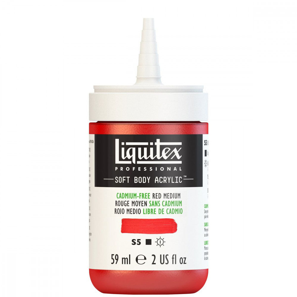 Tinta Acrílica Liquitex Soft Body 59ml S5 894 Cadmium Free Red Med