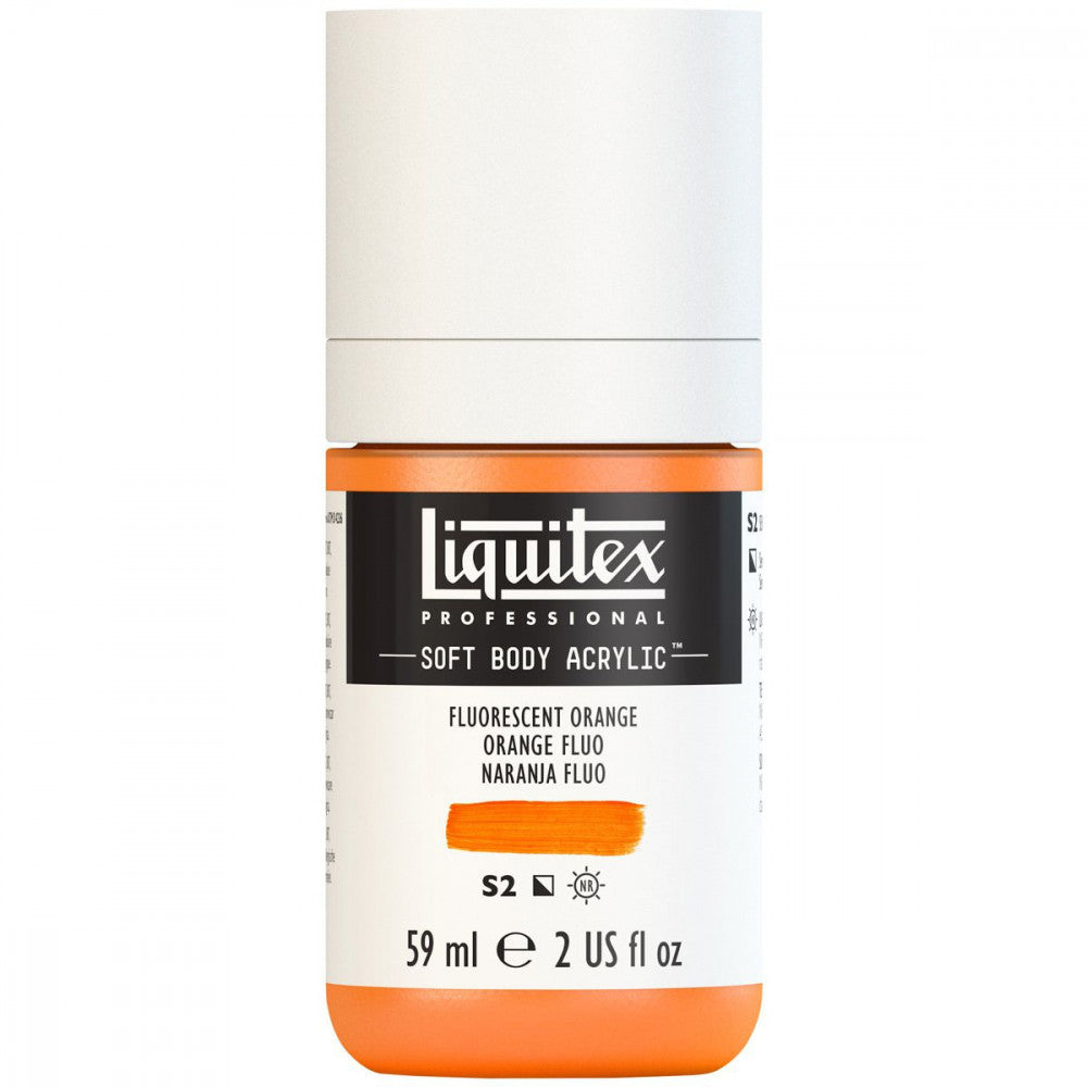 Tinta Acrílica Liquitex Soft Body 59ml S2 982 Fluorescent Orange