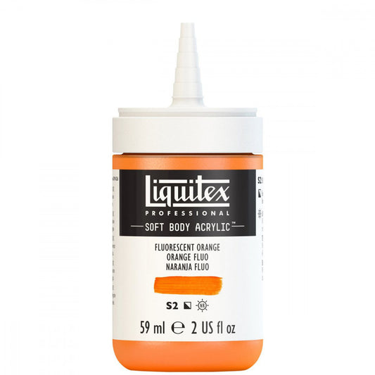 Tinta Acrílica Liquitex Soft Body 59ml S2 982 Fluorescent Orange