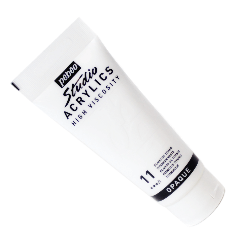 Tinta Acrílica Pébéo Studio  11 Branco de Titâneo 100ml