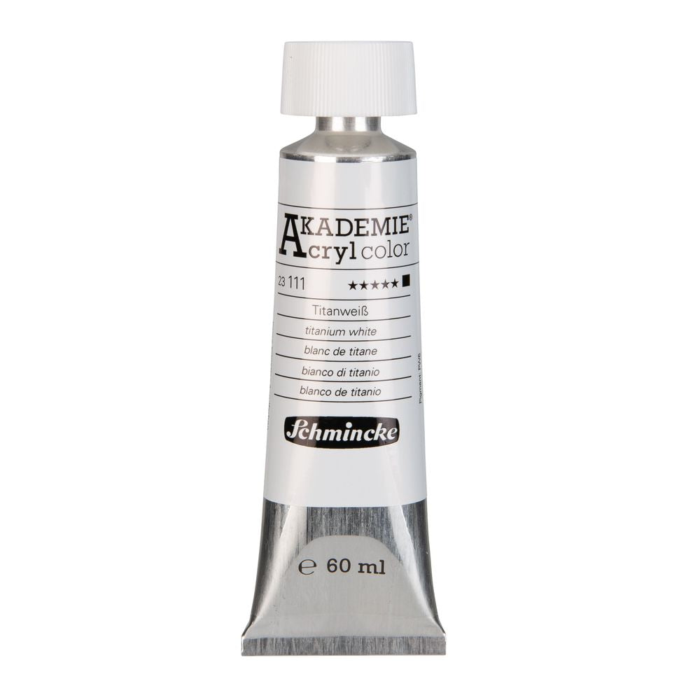 Tinta Acrílica Schmincke Akademie 60ml 111 Titanium White