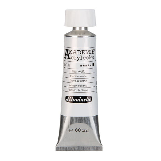 Tinta Acrílica Schmincke Akademie 60ml 111 Titanium White