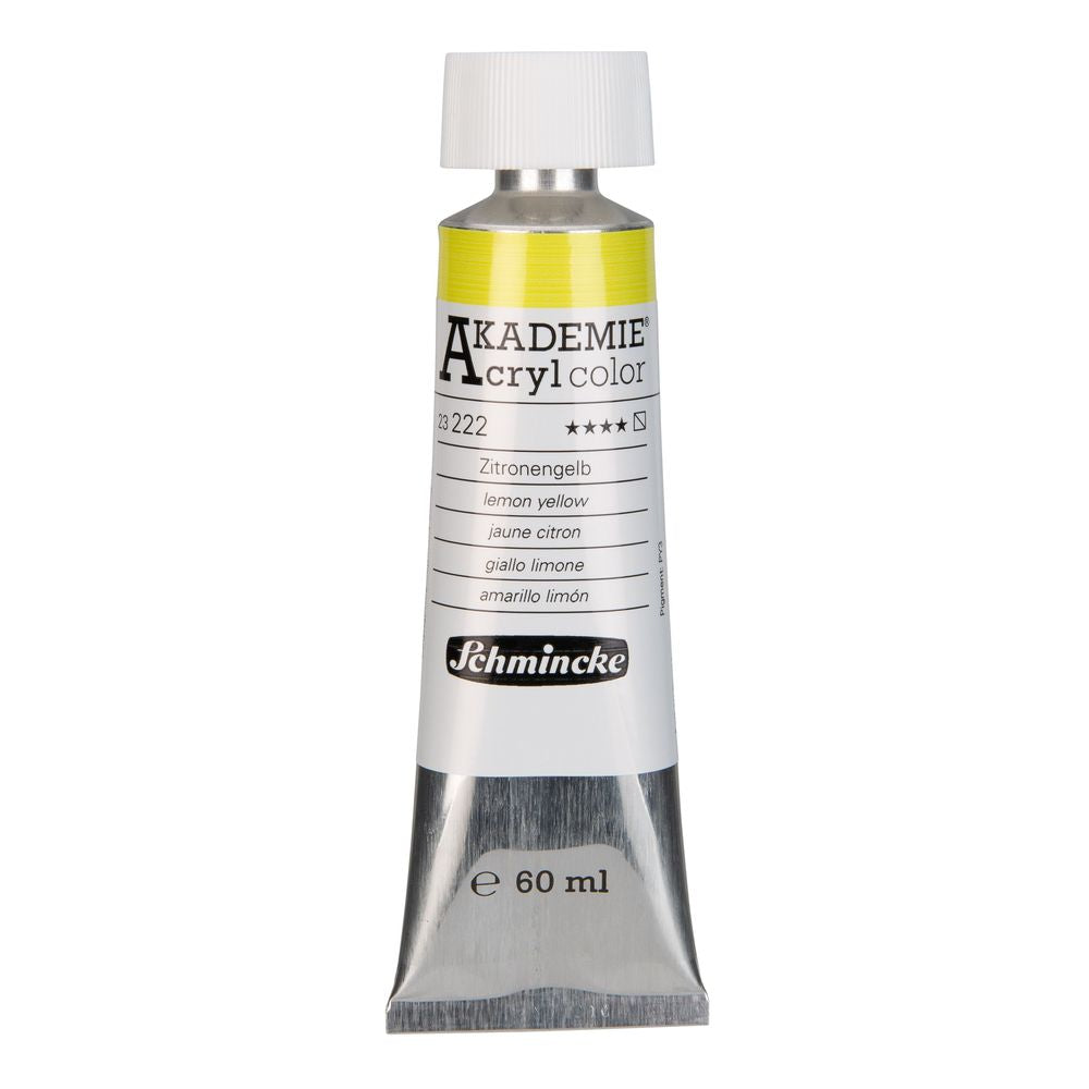 Tinta Acrílica Schmincke Akademie 60ml 222 Lemon Yellow
