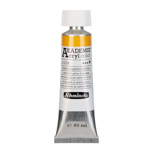 Tinta Acrílica Schmincke Akademie 60ml 228 Cadmium Yellow Hue Deep