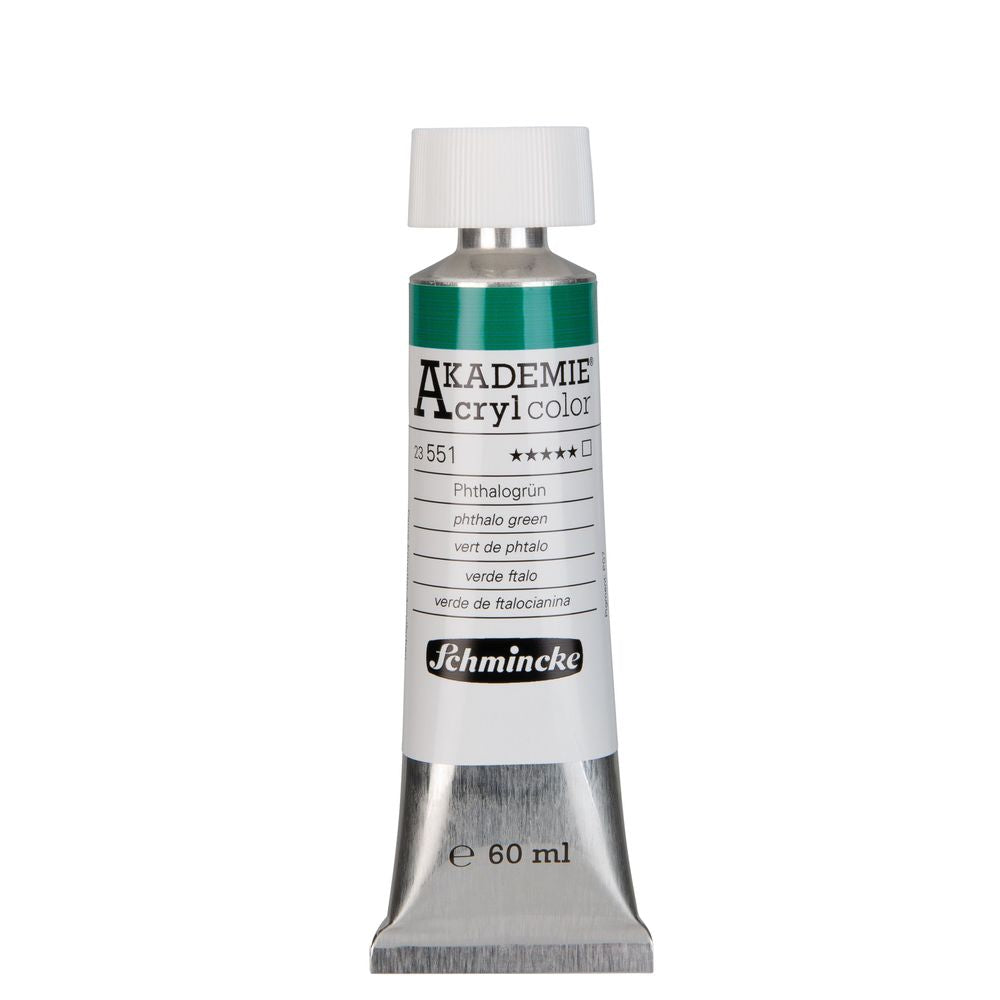 Tinta Acrílica Schmincke Akademie 60ml 551 Phthalo Green