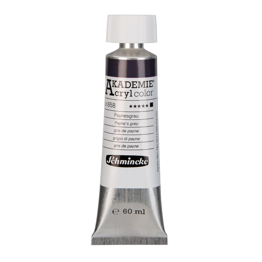 Tinta Acrílica Schmincke Akademie 60ml 658 Payne´sgrey