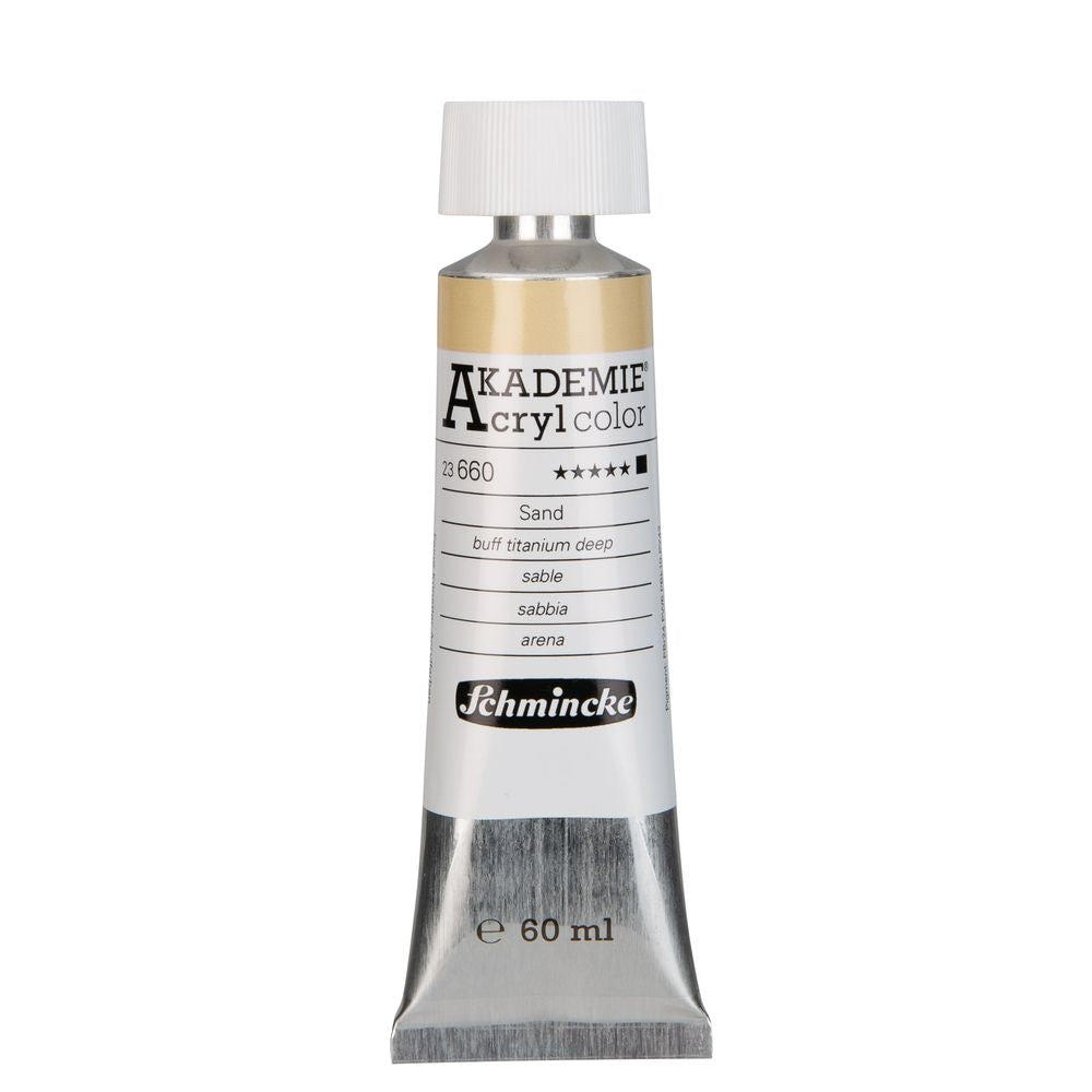 Tinta Acrílica Schmincke Akademie 60ml 660 Buff Titanium Deep