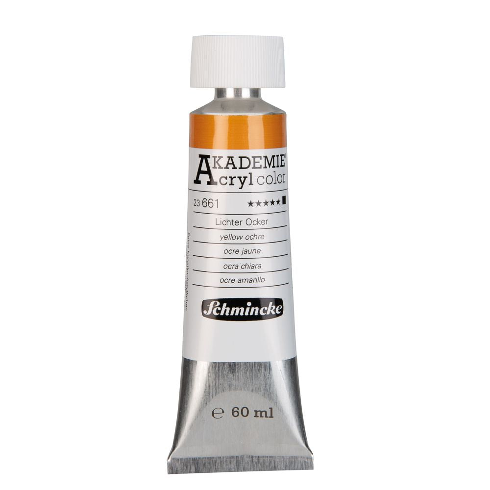 Tinta Acrílica Schmincke Akademie 60ml 661 Yellow Ochre