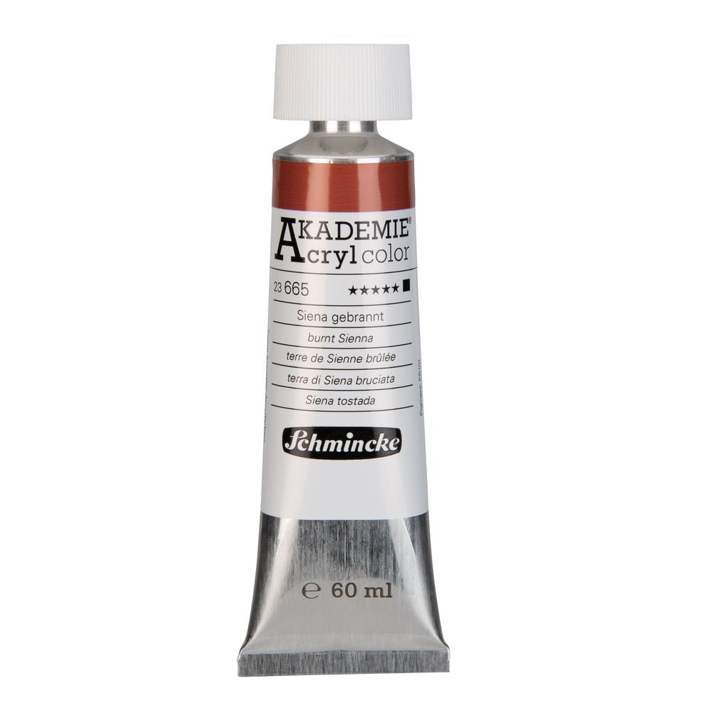 Tinta Acrílica Schmincke Akademie 60ml 665 Burnt Sienna