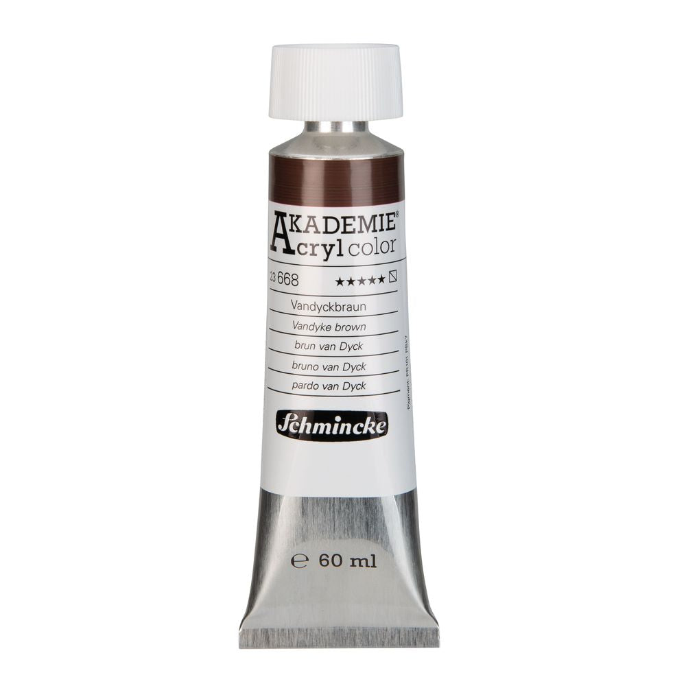 Tinta Acrílica Schmincke Akademie 60ml 668 Vandyke Brown