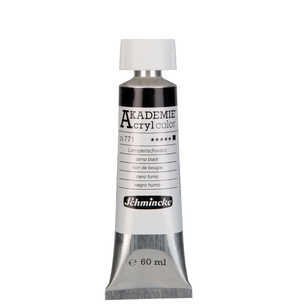 Tinta Acrílica Schmincke Akademie 60ml 771 Lamp Black