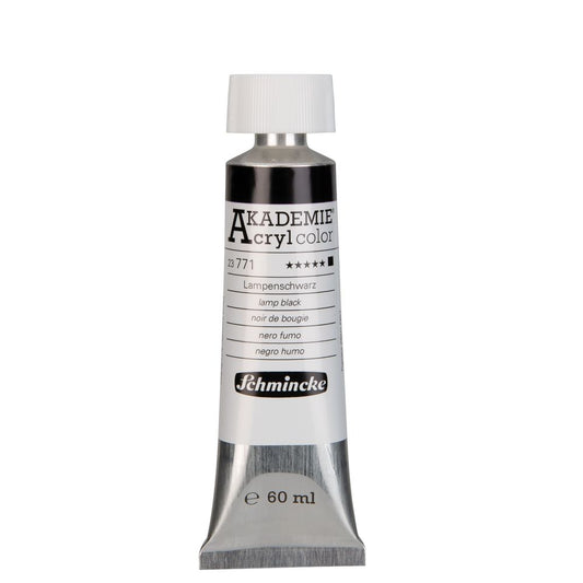 Tinta Acrílica Schmincke Akademie 60ml 771 Lamp Black