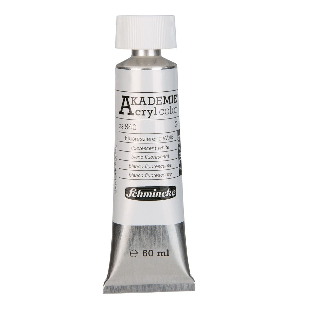 Tinta Acrílica Schmincke Akademie 60ml 840 Fluorescent White