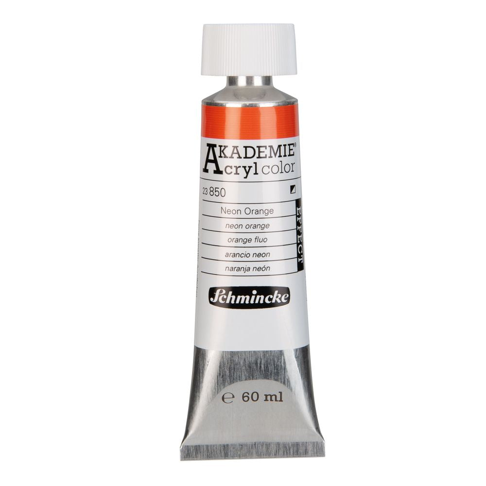 Tinta Acrílica Schmincke Akademie 60ml 850 Neon Orange