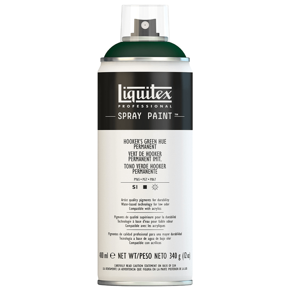 Tinta Acrílica Spray Liquitex 400ml 0224 Hooker's Green Hue 