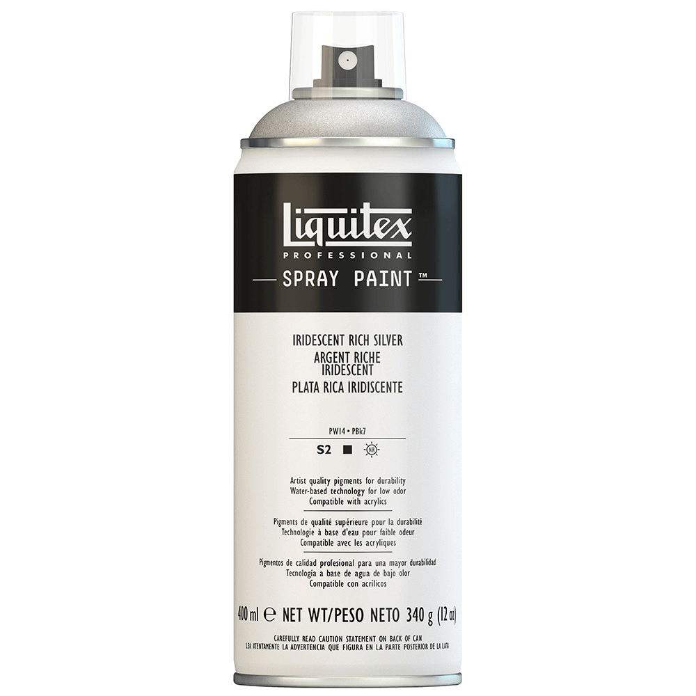 Tinta Acrílica Spray Liquitex 400ml 0239 Iridescent Rich Silver