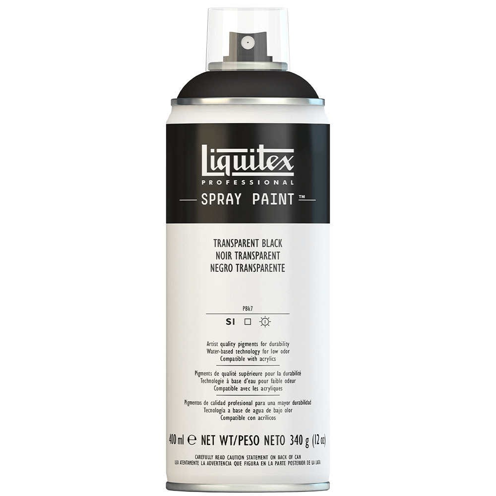 Tinta Acrílica Spray Liquitex 400ml 0260 Transparent Black