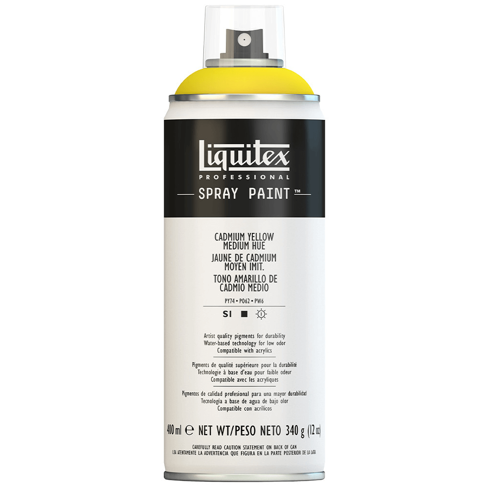 Tinta Acrílica Spray Liquitex 400ml 0830 Cadmium Yellow Medium Hue