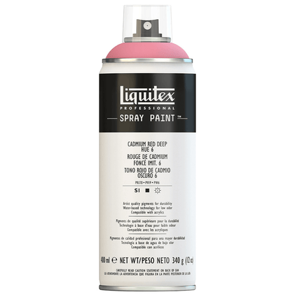 Tinta Acrílica Spray Liquitex 400ml 6311 Cadmium Red Deep Hue 6