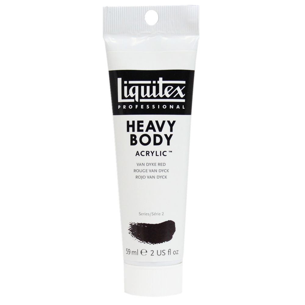 Tinta Acrílica Liquitex Heavy Body 392 Van Dyke Red 59ml