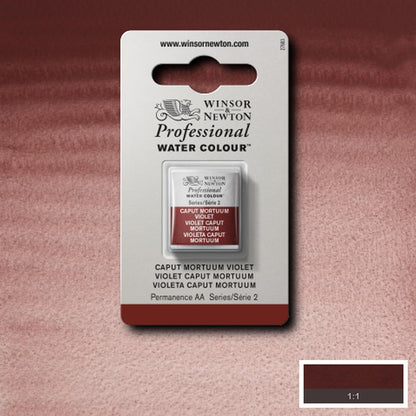 Tinta Aquarela Profissional Winsor & Newton Pastilha S2 125 Caput Mortuum Violet