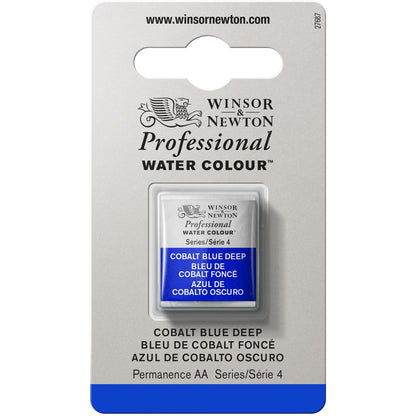 Tinta Aquarela Profissional Winsor & Newton Pastilha S4 180 Cobalt Blue Deep