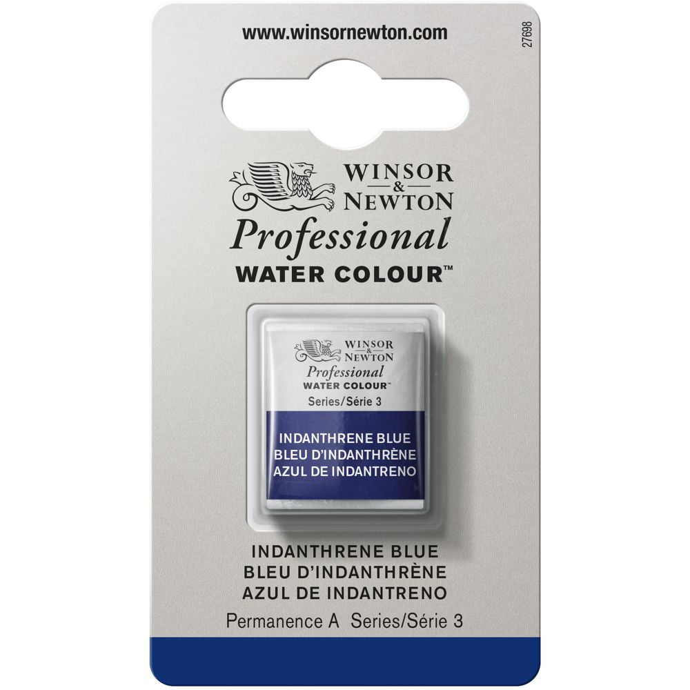 Tinta Aquarela Profissional Winsor & Newton Pastilha S3 321 Indanthrene Blue