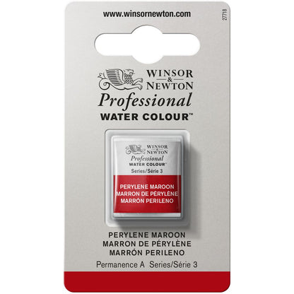 Tinta Aquarela Profissional Winsor & Newton Pastilha S3 507 Perylene Maroon