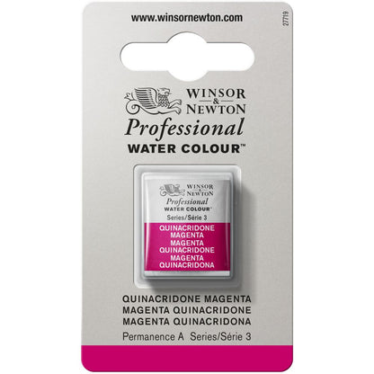 Tinta Aquarela Profissional Winsor & Newton Pastilha S3 545 Quinacridone Magenta