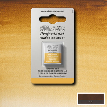 Tinta Aquarela Profissional Winsor & Newton Pastilha S1 554 Raw Umber