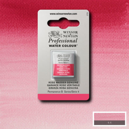 Tinta Aquarela Profissional Winsor & Newton Pastilha S4 587 Rose Madder