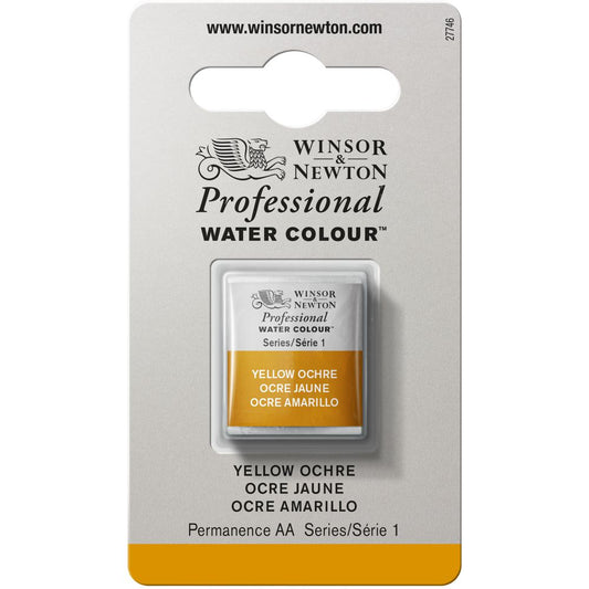 Tinta Aquarela Profissional Winsor & Newton Pastilha S1 744 Yellow Ochre